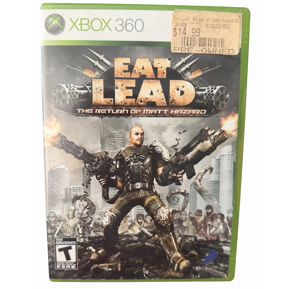Eat Lead: The Return of Matt Hazard Xbox 360 W/Manual